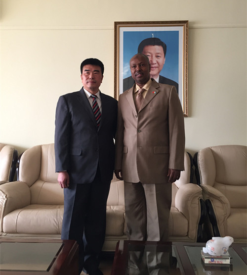 Mr. Zhang Yue Meets Djibouti Ambassador