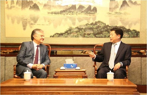 Mr. Yuan Weimin, DSB director general, met with Mr. Antonis Toumazis, new Cypriot ambassador to China, on 21 June 2018